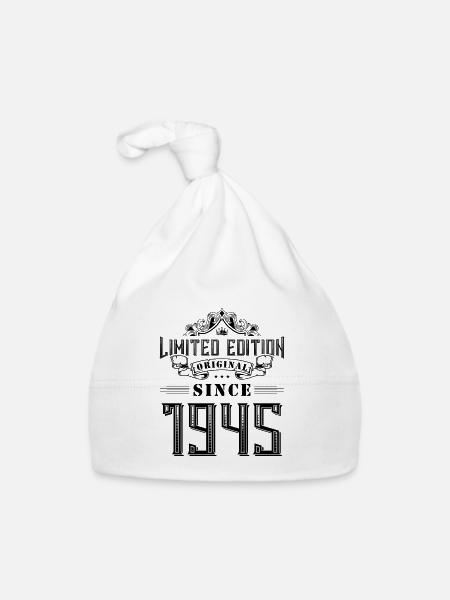 1945 limited edition - Organic Baby Cap - white - Front