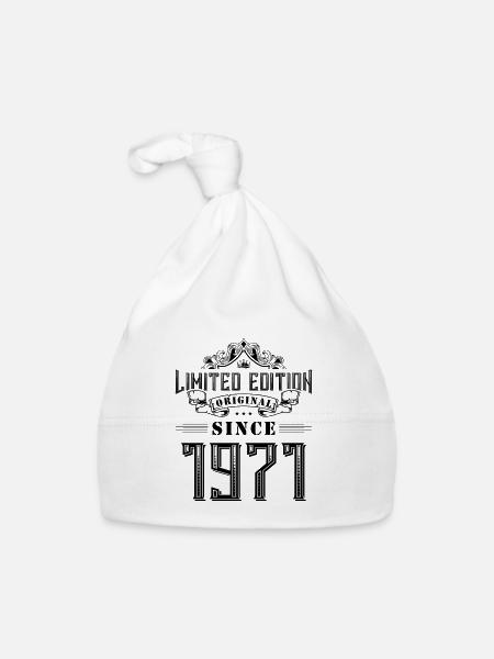 1971 limited edition - Baby Bio-Mütze - Weiß - Vorne