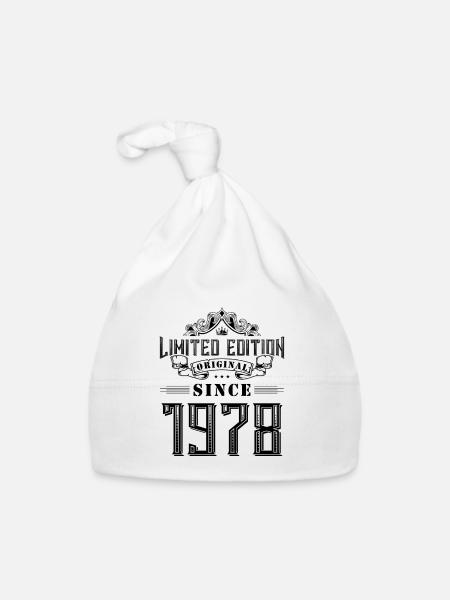 1978 Limited Edition - Organic Baby Cap - white - Front