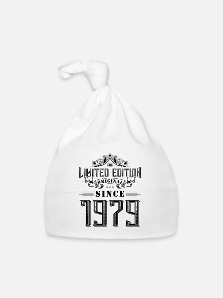1979 limited edition - Baby Bio-Mütze - Weiß - Vorne