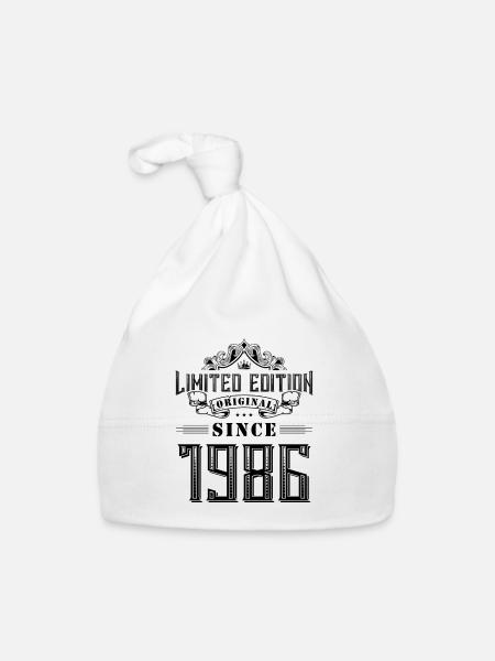 1986 limited edition - Organic Baby Cap - white - Front
