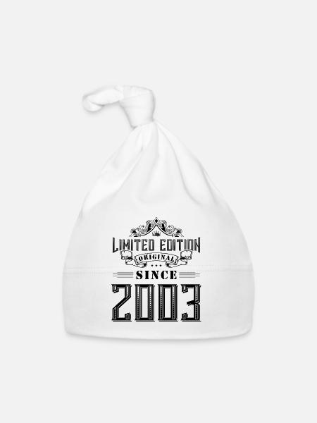 2003 limited edition - Organic Baby Cap - white - Front