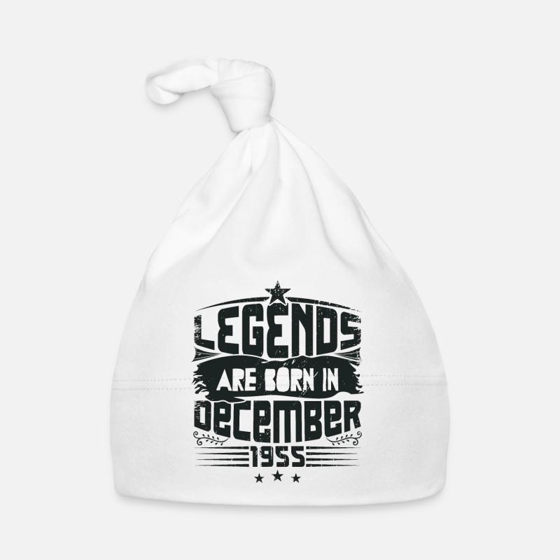 Legends Are Born In December 1955 Bonnet bio Bébé