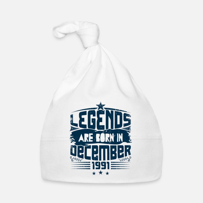 Legends Are Born In December 1991 Bonnet bio Bébé