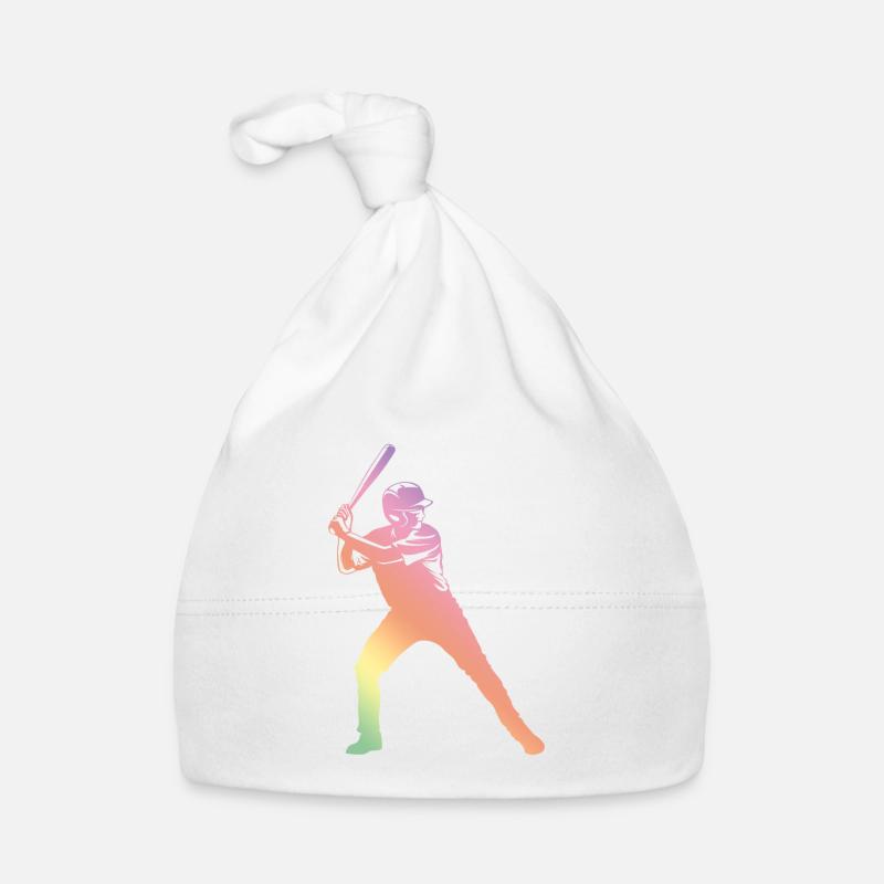 baseball silhouette Baby Bio-Mütze
