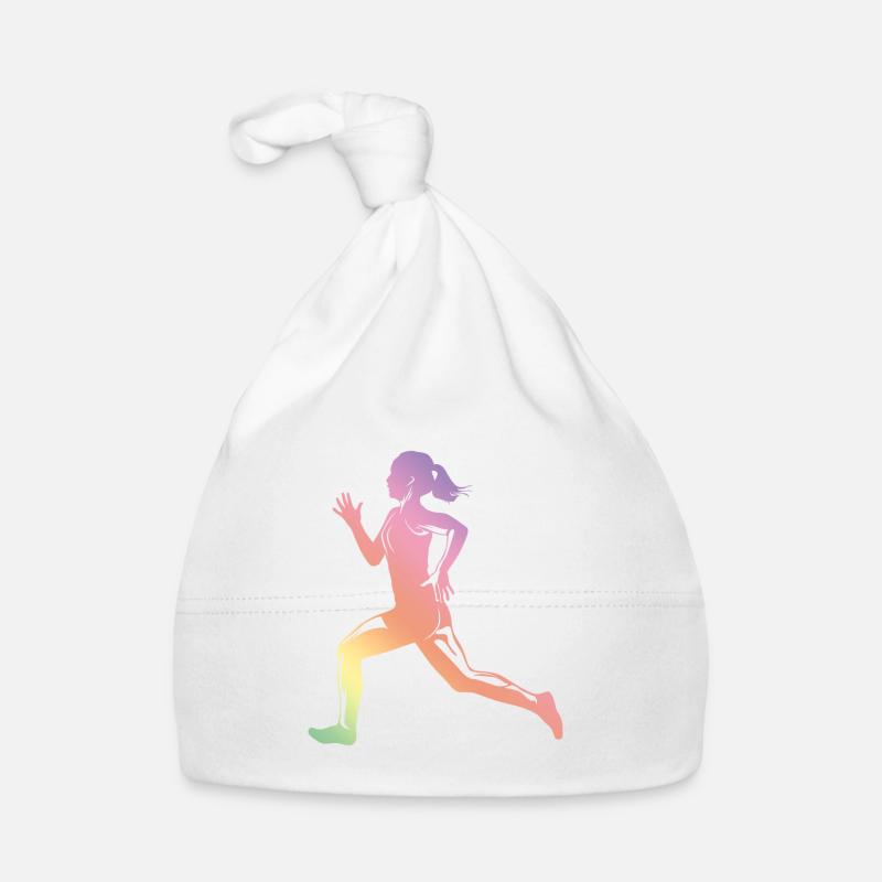 silhouette de coureur de course Bonnet bio Bébé