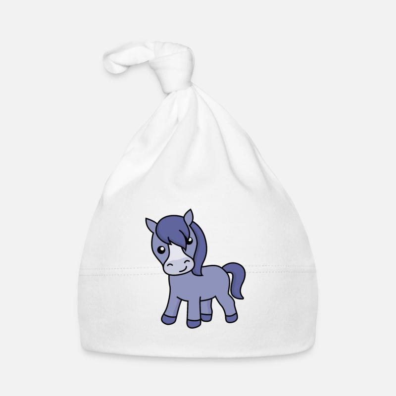 Horse Comic Animal Organic Baby Cap