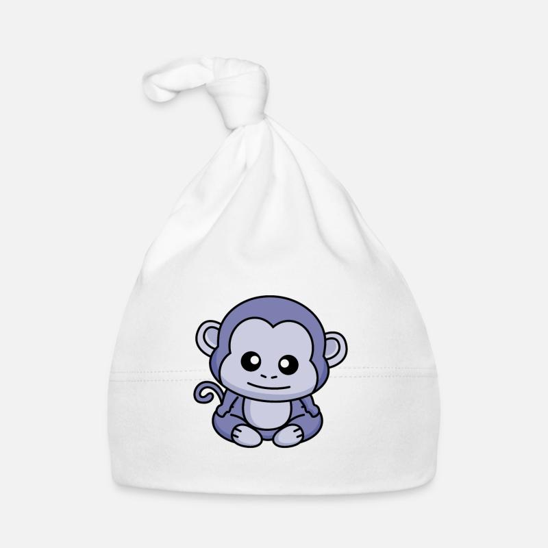Singe Comic Animal Bonnet bio Bébé