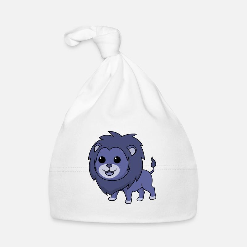 Löwe Comic Tier Baby Bio-Mütze