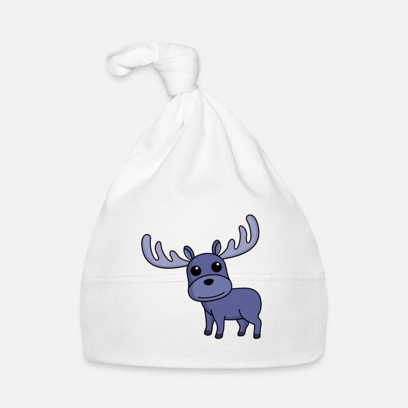 Moose Comic Animal Organic Baby Cap