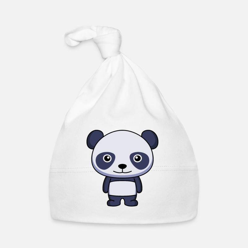 Panda Comic Tier Baby Bio-Mütze