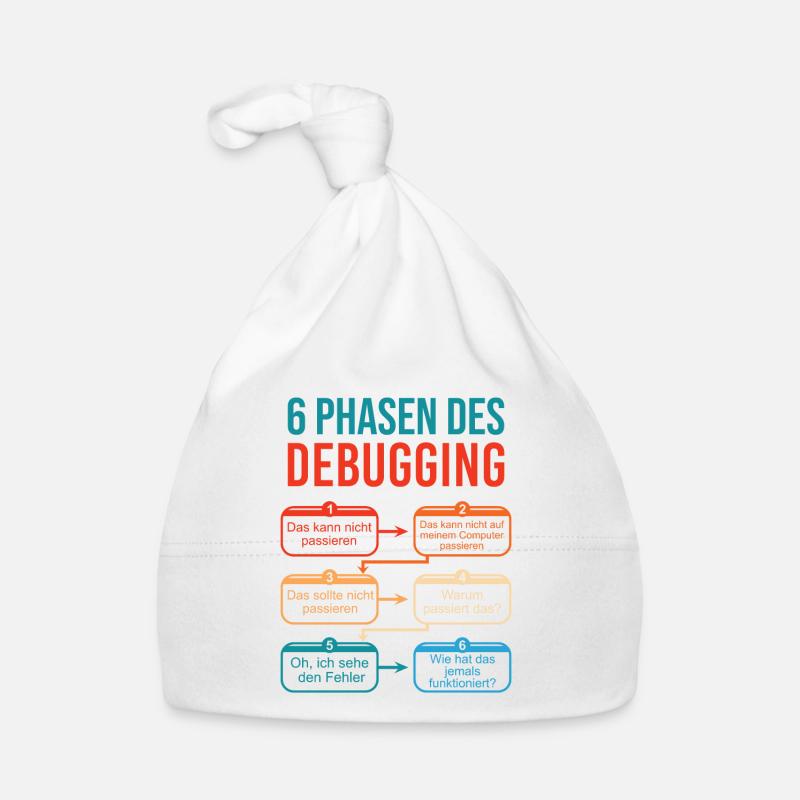 6 Phasen des Debugging für Programmierer Baby Bio-Mütze