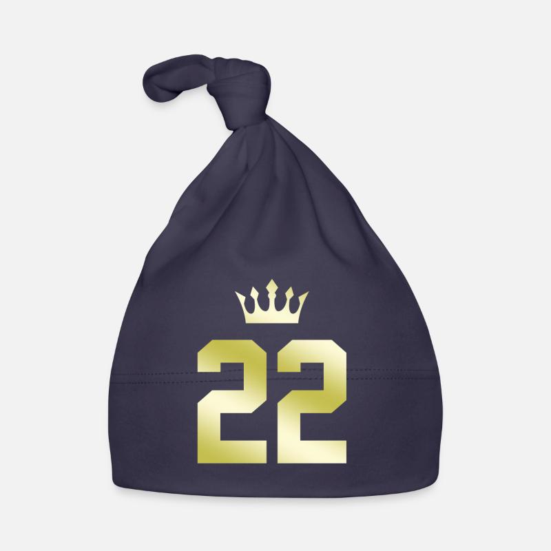 22 Number crown Organic Baby Cap