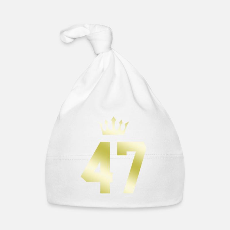 47 Zahl Krone Baby Bio-Mütze