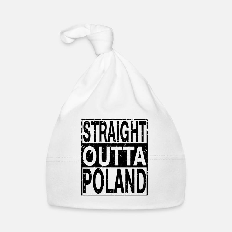 Pologne Tout droit sorti de Pologne - Bonnet bio Bébé - blanc