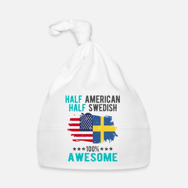 Halb Amerikaner Halb Schwede Baby Bio-Mütze