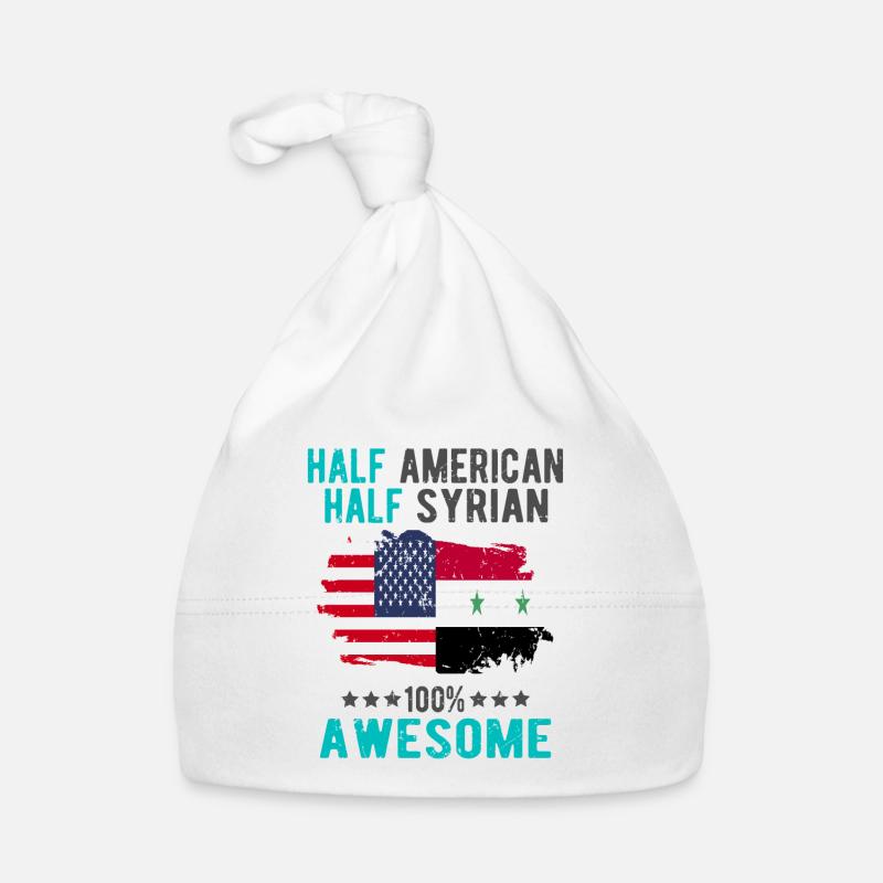 Half American Half Syrian Organic Baby Cap