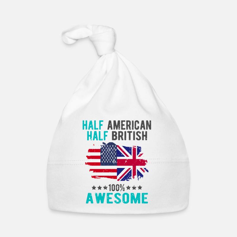 Halb Amerikaner Halb Britisch Baby Bio-Mütze