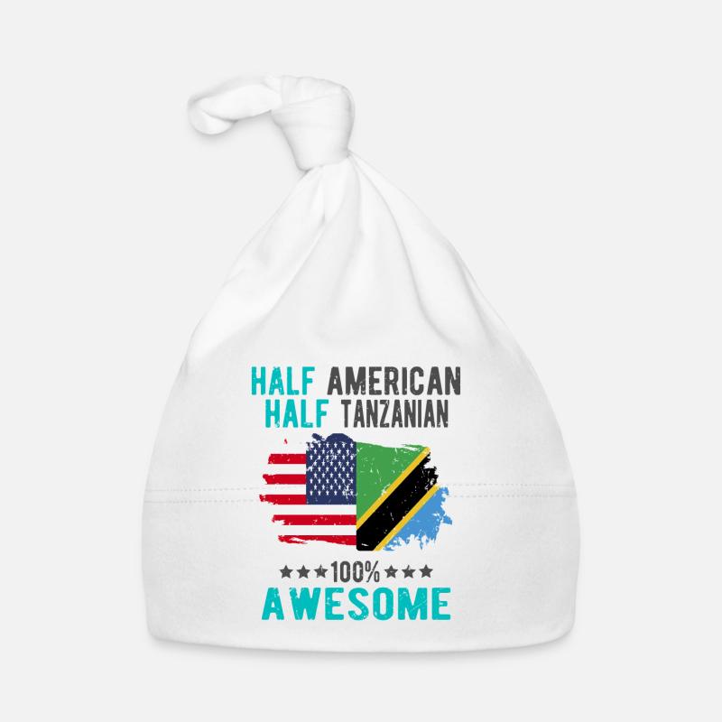 Half American Half Tanzanian Organic Baby Cap