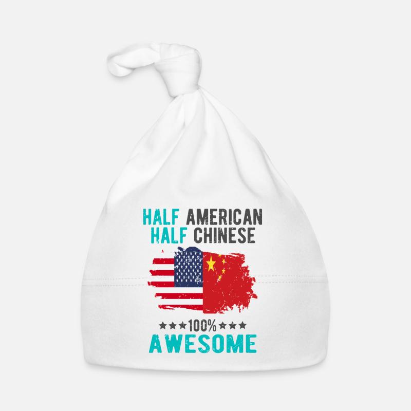 Halb Amerikaner Halb Chinese Baby Bio-Mütze