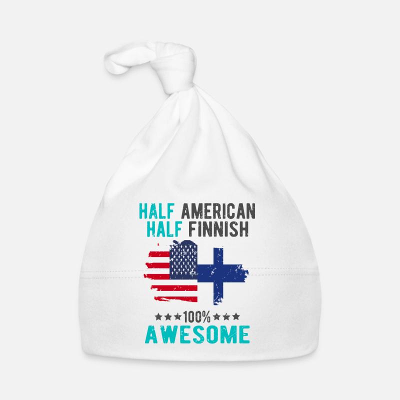 Halb Amerikaner Halb Finne Baby Bio-Mütze