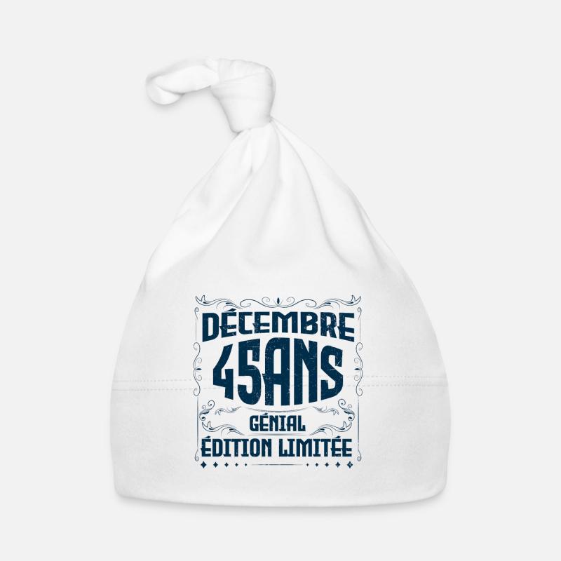 DÉCEMBRE 45 Ans | Édition limitée Bonnet bio Bébé