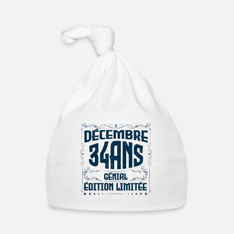 DÉCEMBRE 34 Ans | Édition limitée Bonnet bio Bébé