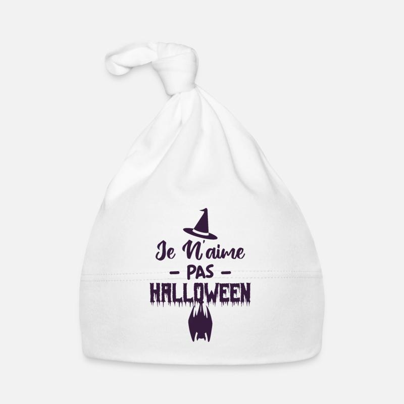 Je n’aime pas Halloween Bonnet bio Bébé