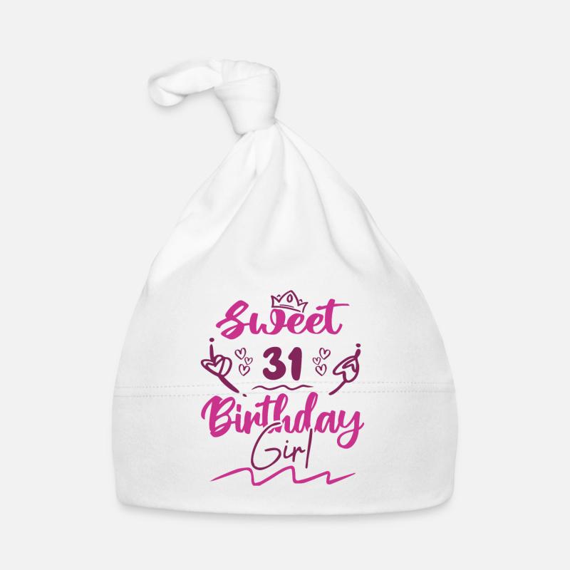 Süßes 31 Geburtstagskind | Geschenk Geburtstag Baby Bio-Mütze