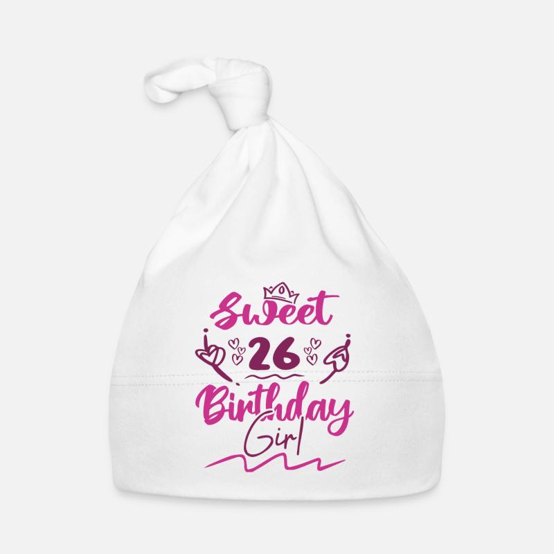 Süßes 26 Geburtstagskind | Geschenk Geburtstag Baby Bio-Mütze