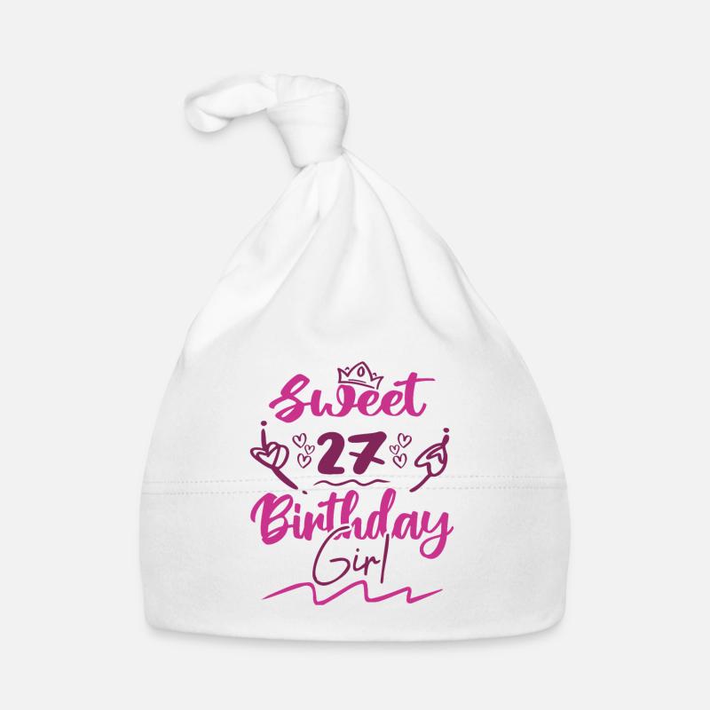 Süßes 27 Geburtstagskind | Geschenk Geburtstag Baby Bio-Mütze