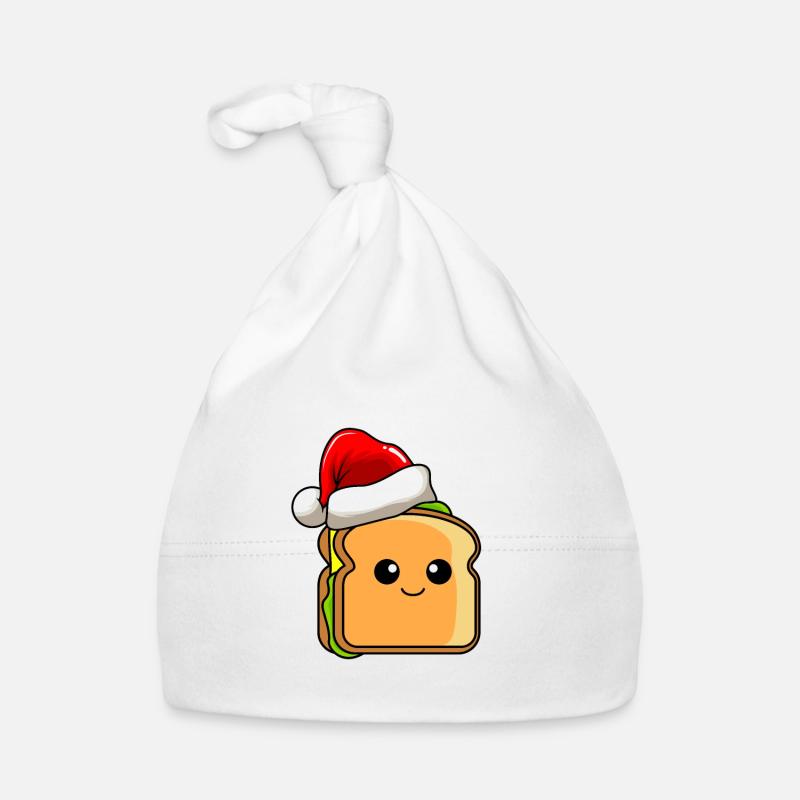 Sandwich Weihnachten Comic Xmas Baby Bio-Mütze