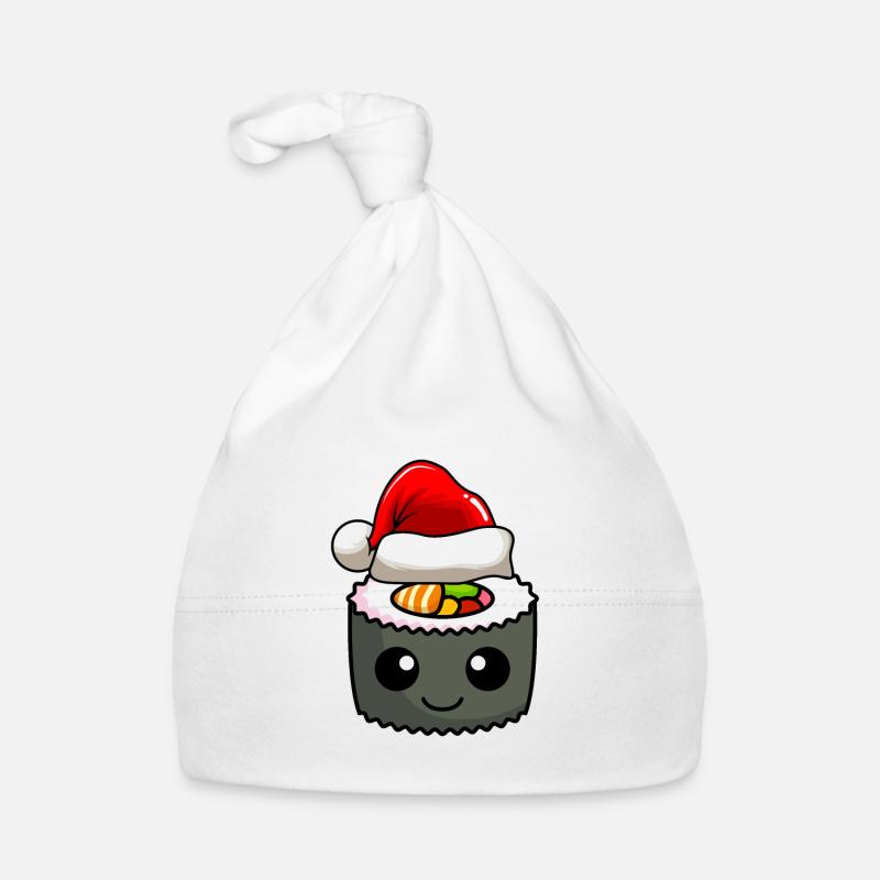 Sushi Weihnachten Comic Xmas Baby Bio-Mütze