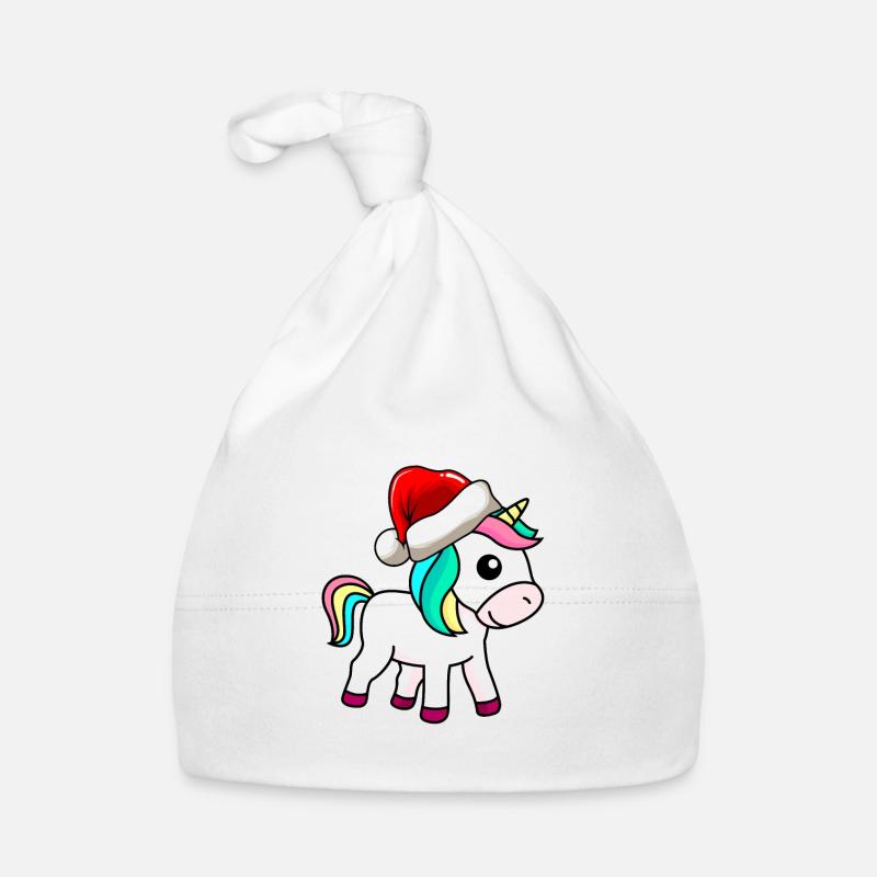 Licorne Comic Christmas Bonnet bio Bébé