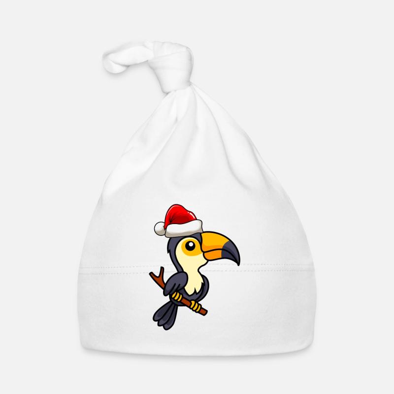Toucan Comic Christmas Bonnet bio Bébé