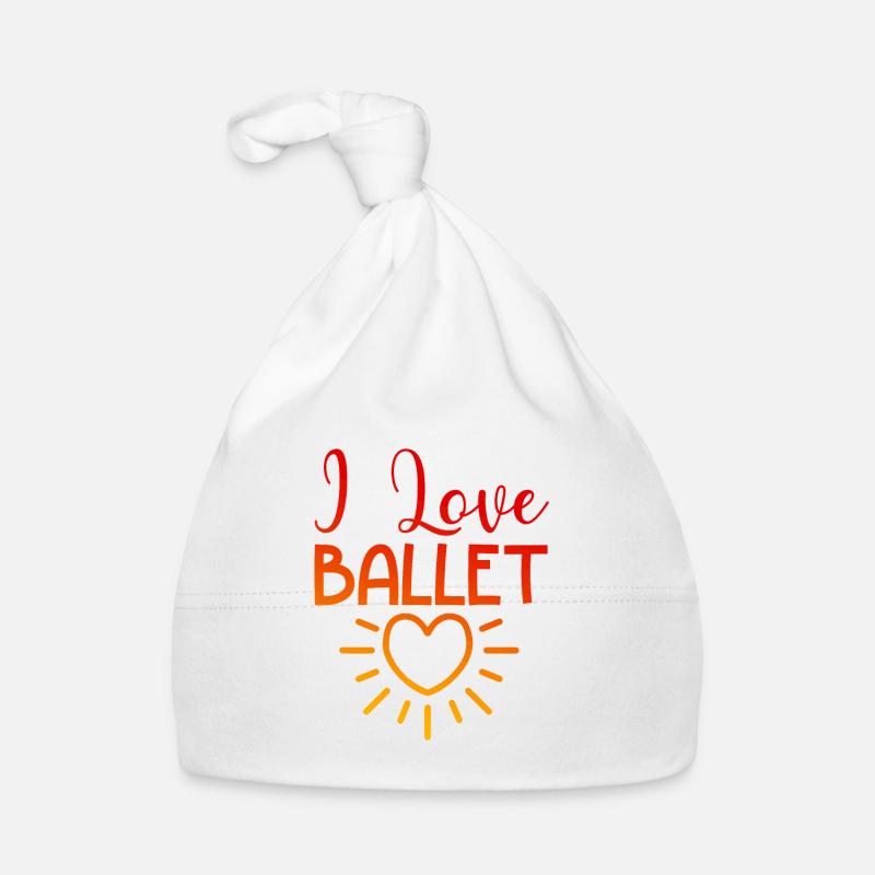 Ich liebe Ballett Baby Bio-Mütze