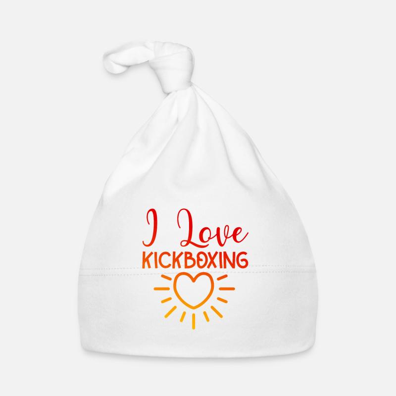 Ich liebe Kick Boxing Baby Bio-Mütze