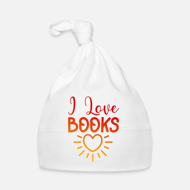 Ich liebe Bücher Baby Bio-Mütze