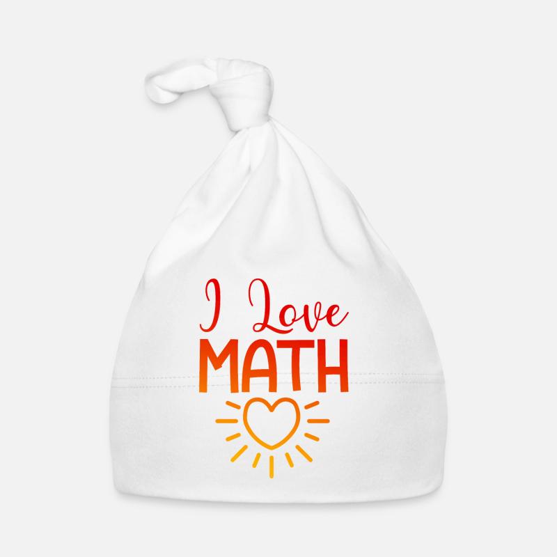 I love math Organic Baby Cap