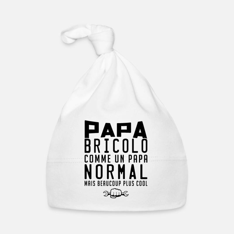 Papa bricolo père bricoleur Bonnet bio Bébé