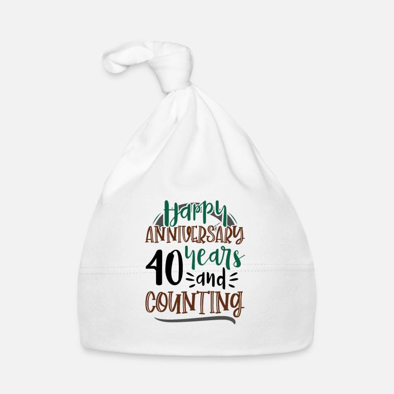 Joyeux anniversaire 40 ans et 40e Bonnet bio Bébé