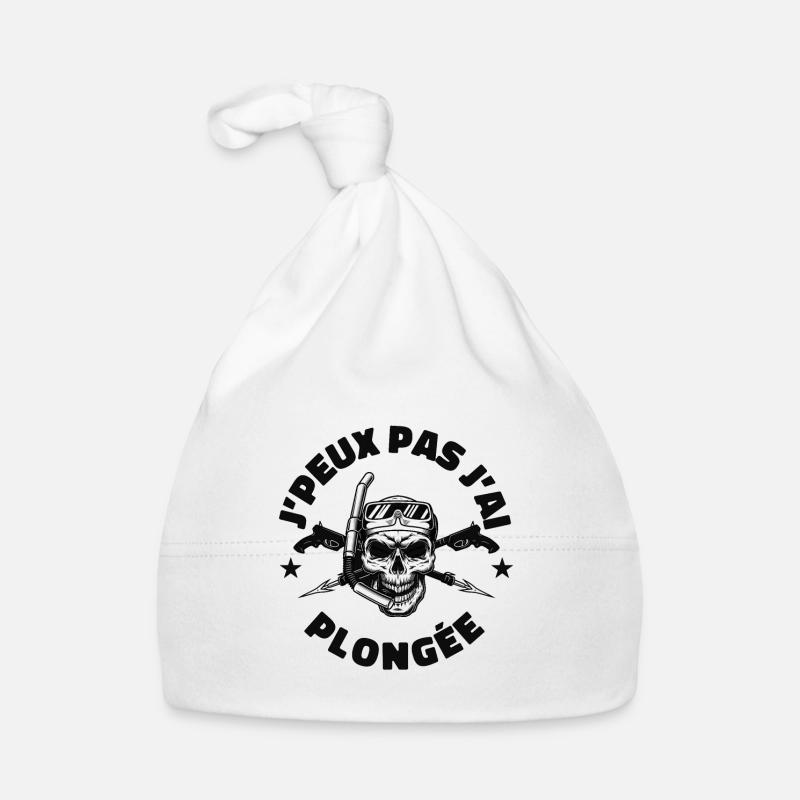 JE PEUX PAS J'AI PLONGÉE Bonnet bio Bébé