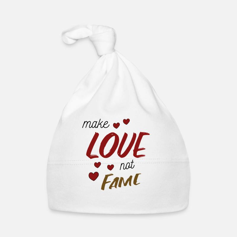Faites l’amour, pas la gloire Bonnet bio Bébé