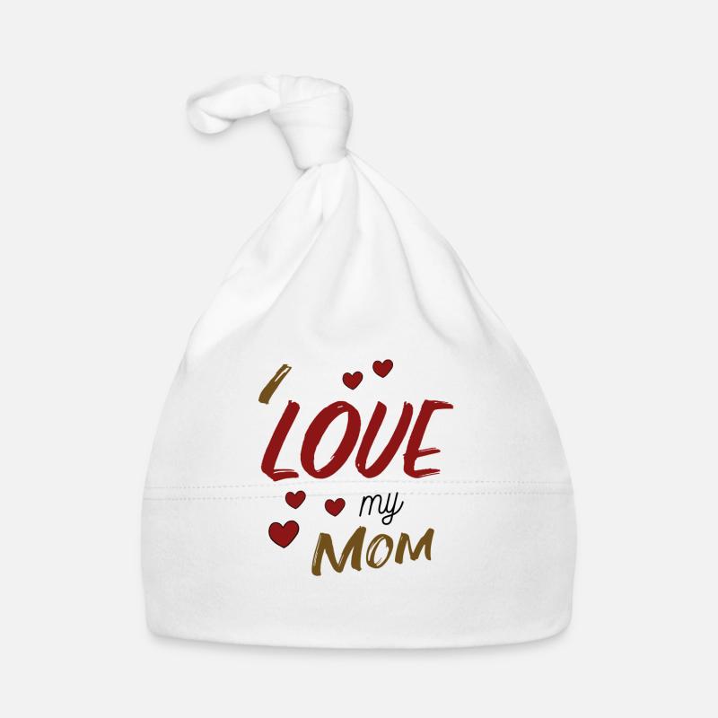 J’aime ma mère - ich liebe meine Mama Bonnet bio Bébé