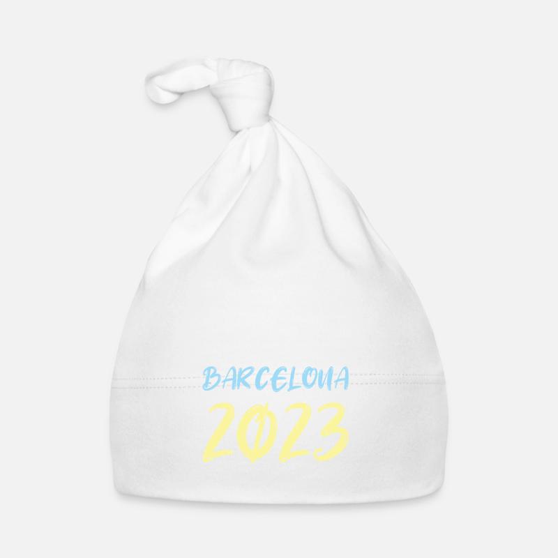 Barcelona 2023 Baby Bio-Mütze
