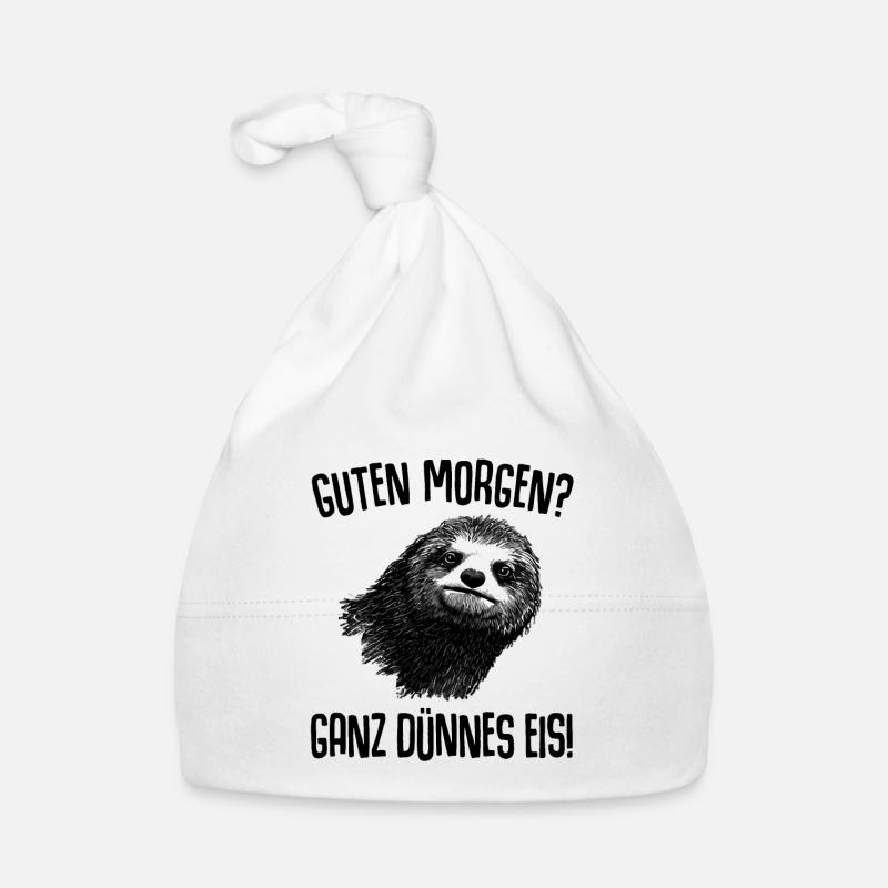 Faultier Guten Morgen Ganz Dünnes Eis Baby Bio-Mütze