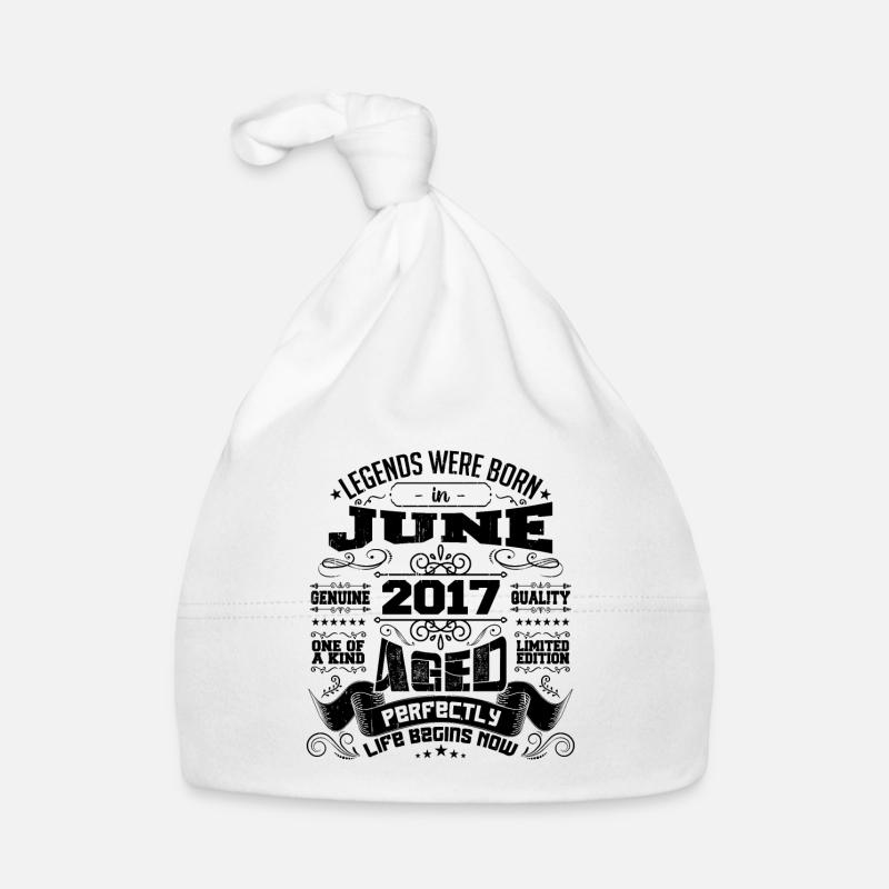 2017 June Anniversary 2017 June | born in June 2017 Organic Baby Cap