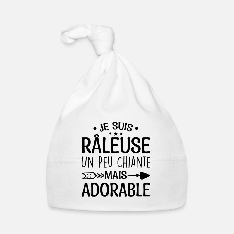 Je Suis Râleuse Un Peu Chiante Mais Adorable Bonnet bio Bébé