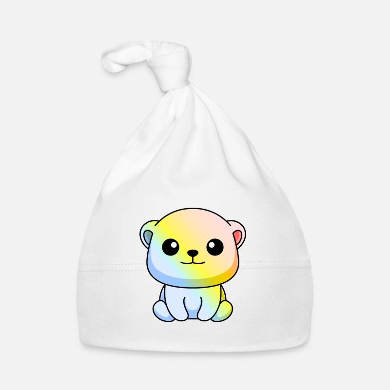 Ours polaire Comic Animal Bonnet bio Bébé