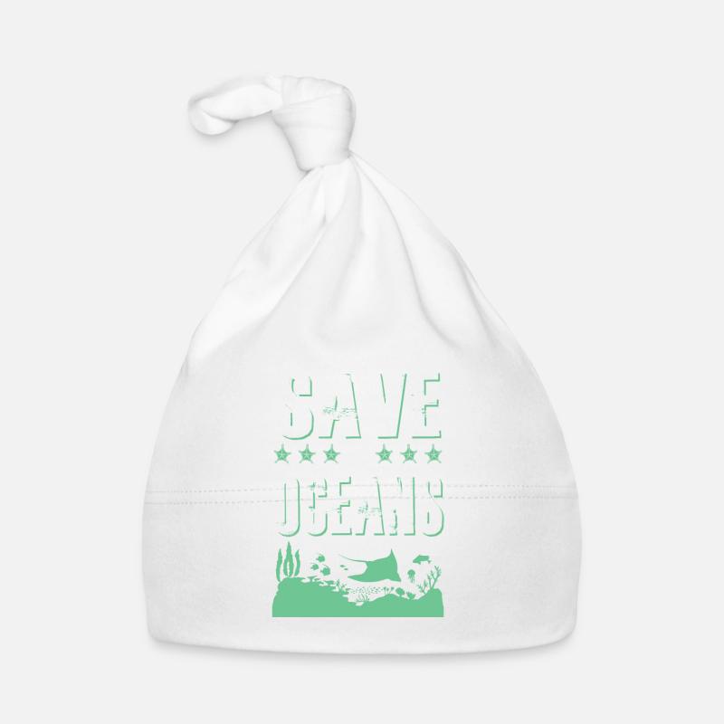 save the ocean Baby Bio-Mütze